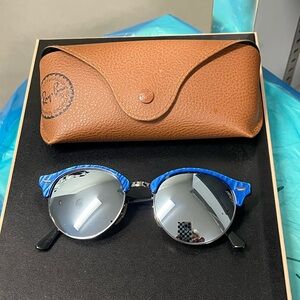Ray Ban RARE Blue Clubmaster Sunglasses